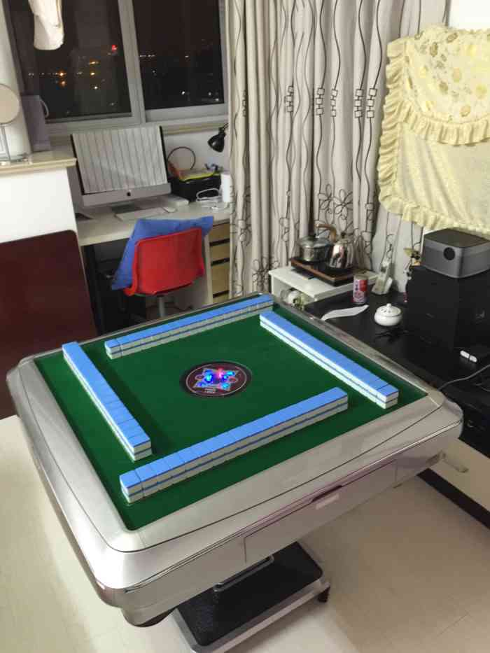 自动麻将机-"实木的漂亮,和家里装修也搭配,最重要的一.