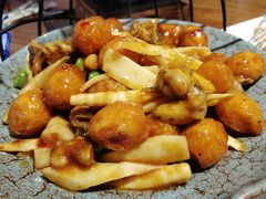 -东来菜馆•手抓海鲜家常菜•海鲜锅贴(鸽子窝店)