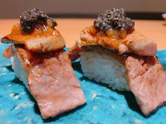 香煎鹅肝和牛握寿司-本逸·割烹料理(湖墅店)
