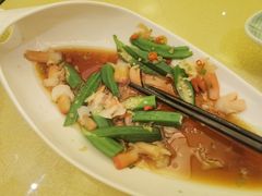 红蚌炒秋葵-厦门宝龙铂尔曼大酒店·龙之渊中餐厅
