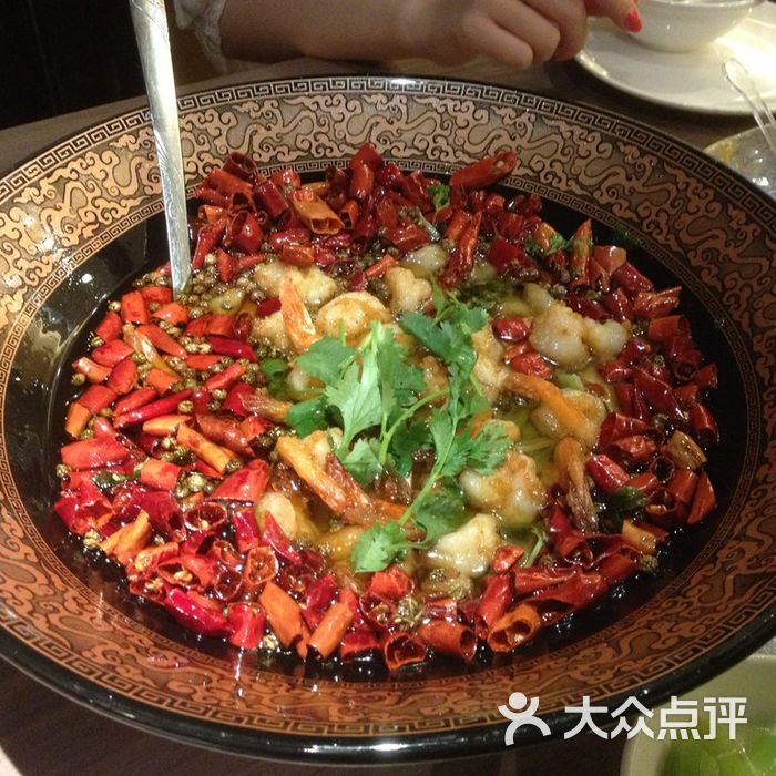 天辣绿色时尚餐厅水煮虾球图片-北京川菜/家常菜-大众点评网