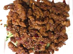 孜然羊肉-华盛园卷子王农家菜水库鱼