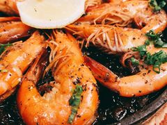 铁板爆香柠檬虾-小川洋风料理(汉街店)