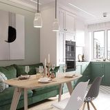 北欧风亲子房，莫兰迪配色也太高级了！