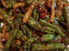 鱿鱼干煸四季豆-福来居烤鸭店(天坛二店)