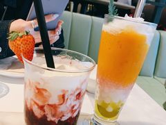 草莓酱珍珠奶茶-港丽餐厅(高德置地店)