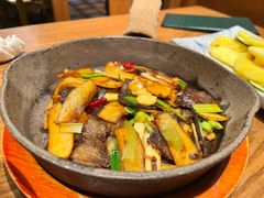 杏鲍菇炒牛肉-云海肴·汽锅鸡·云南代表菜(天山百盛优客店)