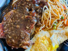 意面煎蛋牛排套餐-豪客来牛排(红豆万花城店)