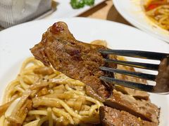 黑椒菌菇牛肉意面-豪客来牛排(成都锦江大融城店)