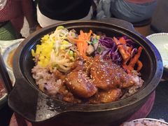 鸡腿石锅拌饭-犟牛家·榴莲烤肉(五棵松店)