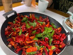青椒干锅牛蛙-大榕树下顺德菜(融创茂店)