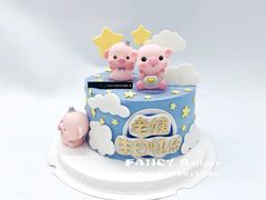 -卡比儿童蛋糕·心意定制·低脂零卡糖动物奶油FancyBALLOON(滨海店)