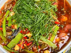 青笋烧鳝片-三叔特色自贡菜(中海国际店)