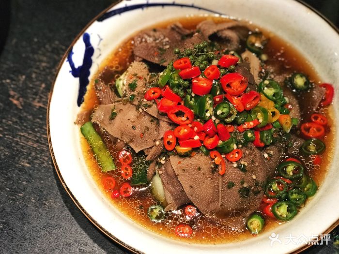新派椒麻毛肚