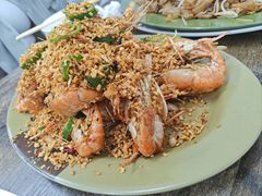 胡椒罗氏虾爆膏-贞姨美食·老字号海鲜大排档