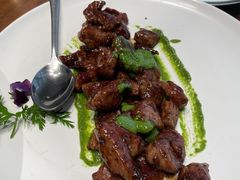 黑椒青酱牛肉粒-将相和·海鲜蒸饺大连菜
