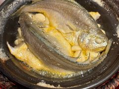 啫啫大黄鱼-恭喜上堓砂锅焗·海鲜大排档(闵行龙湖店)