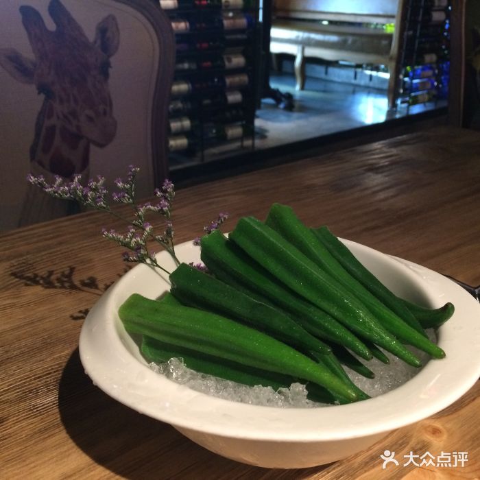 春风十里音乐餐吧(太古仓店-雪山冰镇秋葵-菜-雪山冰镇秋葵图片-广州