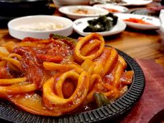 芝士年糕炒鱿鱼-万兴佳烤肉·长白山老味道(宏泰广场店)