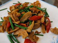 韭菜花炒油渣-西江美食舫·江西菜(健德桥店)