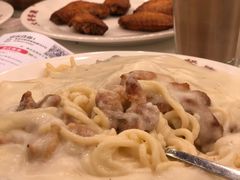 白汁鸡皇烩意粉-大哥餐厅(西城花园店)