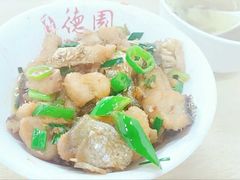擂辣椒烧草鱼块盖码饭-百年德园(侯家塘店)