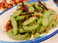 凉拌毛豆-早酒肖汉老味拌面