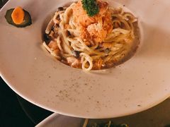 三文鱼蟹肉奶油意面-Lets burger非常汉堡·环球风味(蓝色港湾店)