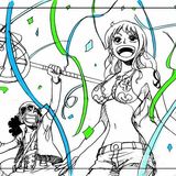 漫迷们！海贼速描插画创意之作[礼花]不一样的温馨