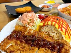 炸猪排蛋包饭-米笑情(韩乐坊店)