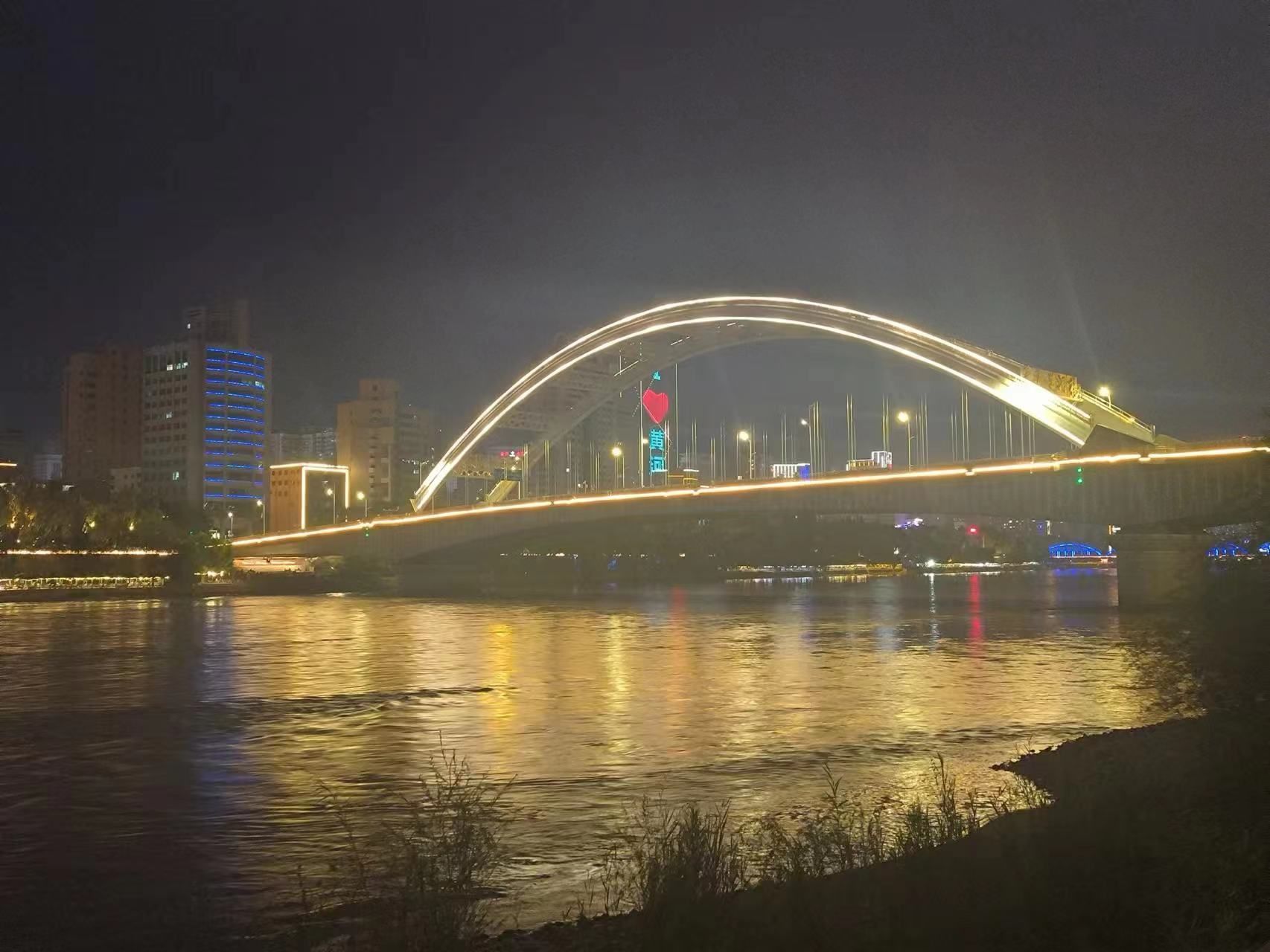 元通黄河大桥夜景