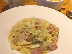 奶油培根意面-SEN CASTLE城堡西餐(创意设计中心店)