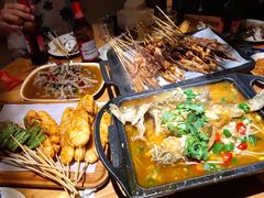 -路边摊小炉子烧烤