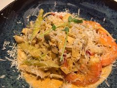 芝士蘑菇鲜虾意大利面-BE BRIGHT KITCHEN(正佳广场店)