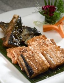 Charcoal-Grilled Salmon