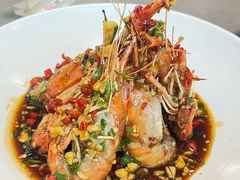 捞汁芥末罗氏虾-胡二厨 ·甲鱼牛羊鞭·小龙虾(虎泉店)
