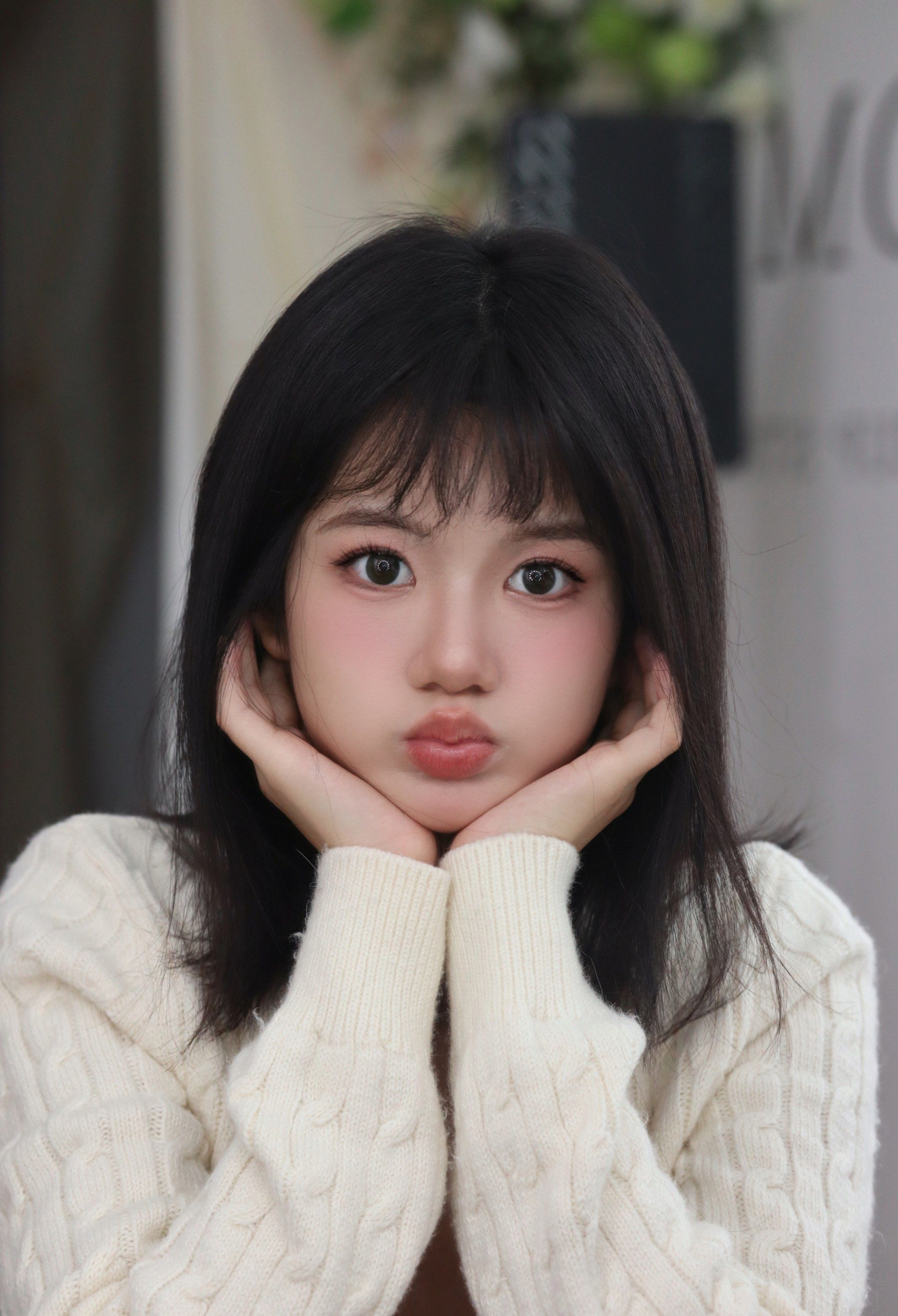 五官圆钝画笨蛋美女妆明媚又可爱