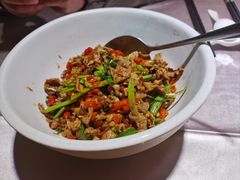 生炒土猪肉-回头食客-李久其家民间餐厅(望城金桥国际店)