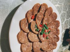 自制香肠-华盛园卷子王农家菜水库鱼