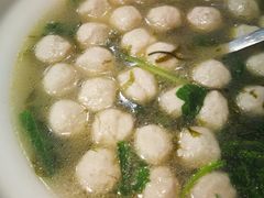 小白菜手打黄花鱼丸汤-老苏扬饭店