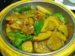 山药，味道不错口感也很好，可素现在生意好了，分量就开始。。。。-刘胖子家常菜·蹄花焖藕(兴业店)