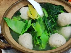 芥菜鱼丸煲-茂丰梁化客家菜馆(东湖花园二号小区店)