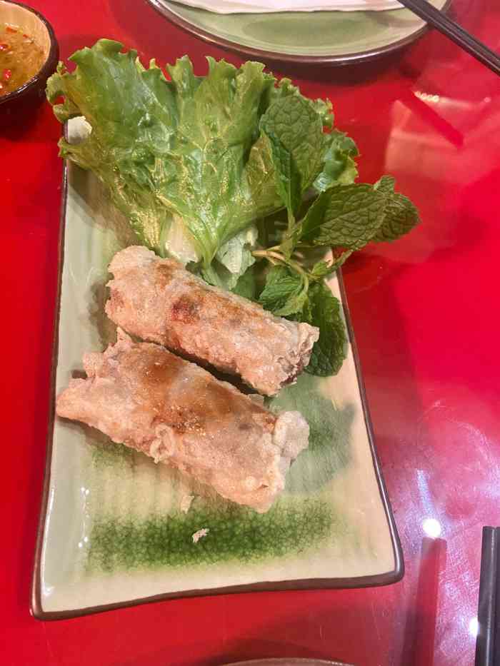 cyclo(158坊店"很好吃的素炸春卷豆腐捞檬,酱汁非常棒.春.