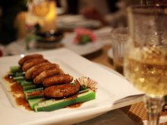 鹰嘴豆饼采秋葵-菩提树·素食餐厅(汇智国际商业中心店)