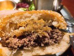 香浓蘑菇牛肉汉堡-bluefrog蓝蛙(水游城店)