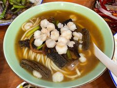 招牌虾爆膳面-奎元馆.百年奎元.非遗传承(西湖边的解放路店)