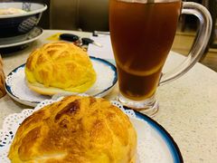 叉烧炒蛋菠萝油包-明记港式烧腊茶餐厅(下沙店)