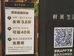 -盒马X会员店(王府井奥莱UP TOWN店)