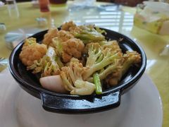 虾酱炒菜花-台山美食一绝阿四台山黄鳝饭(阿四创作店)