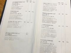 菜单-Goose Island Brewhouse鹅岛精酿啤酒餐厅